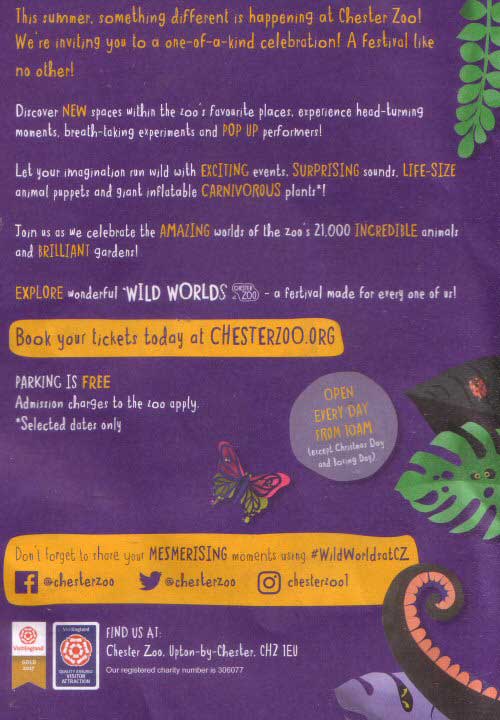 Chestertourist.com - Chester Zoo Event Flyer Page Two